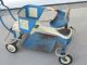Vintage 1950 ' S Blue Firestone Baby Walker Stroller - Convertible - Baby Carriages & Buggies photo 2