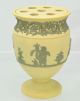 Rare Antique Wedgwood Caneware And Drab Jasper Bough Vase Early 19th Century Vases photo 1