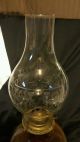 Antique Vintage Etched Glass Hurricane Oil,  Electric Lamp Shade Chimney Lamps photo 1