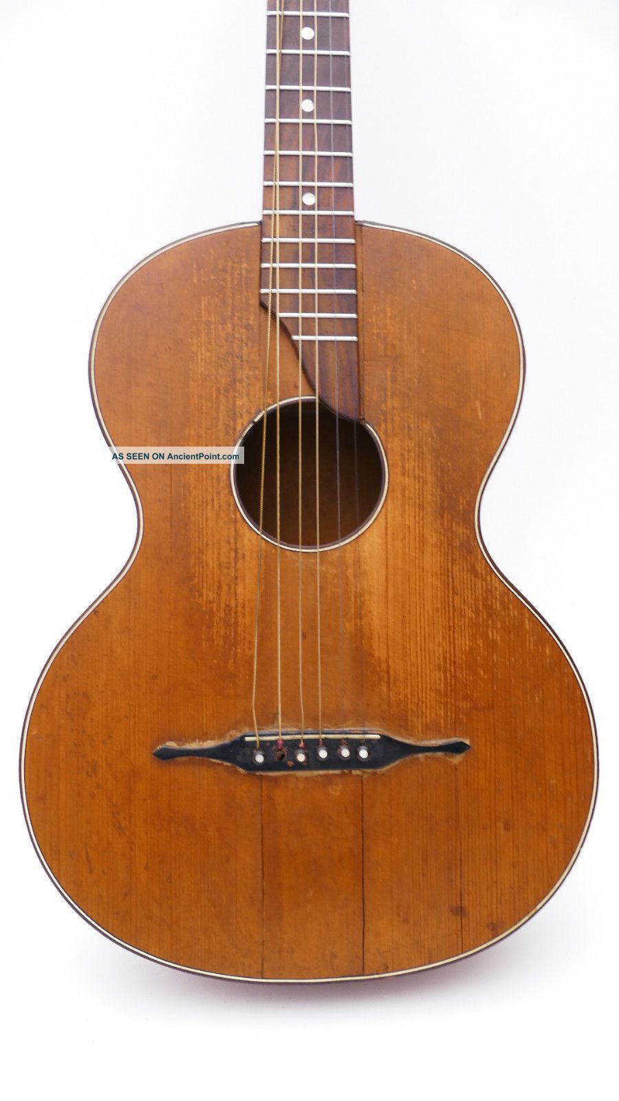 Old Antique Old Parlour Parlor Vintage Acoustic Or Classical Guitar German String photo