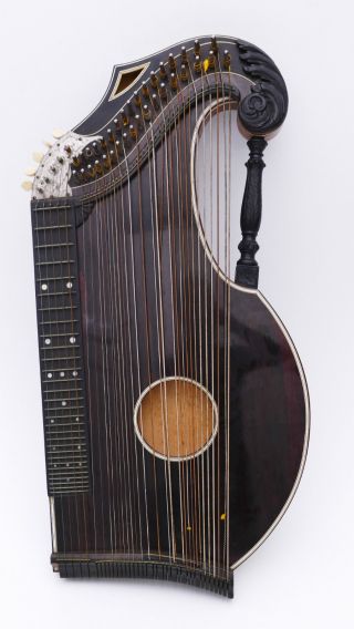 Art Nouveau Historical Autoharp Zitter Zither No Guitar Lute Luthe Kellermann photo