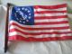 Vintage Mahogany Wood Boat Flag Pole W/anchor Flag Chris Craft Solid Other Maritime Antiques photo 1