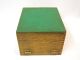 Vintage Wooden Quarter - Sawn Oak Finger - Jointed Trinket Box Boxes photo 4