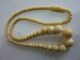Antique 19th Century Chinese Cantonese Bovine Bone Round Bead Necklace Necklaces & Pendants photo 3