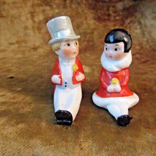 Art Deco Male And Female Flapper Place Card Holders/made In Germany/nice photo