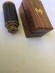 Solid Brass Nautical Collectable Small Telescope With Wood Box Telescopes photo 5