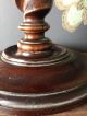 Antique Barley Twist Wooden Table Lamp Edwardian (1901-1910) photo 3