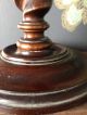 Antique Barley Twist Wooden Table Lamp Edwardian (1901-1910) photo 4
