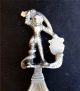 Norway 830 Silver Engraved Tea Caddy Spoon W/ Figural Tip Scandinavia photo 2