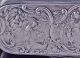 Large 1883 Victorian Dutch Solid Silver Figural Repousse Snuff Patch Jewelry Box Boxes photo 2