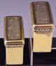 Incredible Pair 1824 Georgian Gold Gilt Sterling Silver Snuff Vinaigrette Box Boxes photo 3