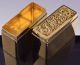 Incredible Pair 1824 Georgian Gold Gilt Sterling Silver Snuff Vinaigrette Box Boxes photo 6