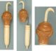 Antique Vegetable Ivory & Bone Parasol Needle Case Circa 1880 Needles & Cases photo 1