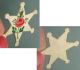 Antique Painted Bone Star Thread Winder English Rose Circa 1820 Other Antique Sewing photo 2