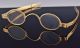 Rare C1797 American 18k Solid Gold Spectacles Eye Glasses Fisher Philadelphia Optical photo 2