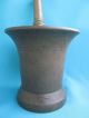 1893 Year Antique Russian Bronze Mortar And Pestle Weight Of 4100 Grams. Mortar & Pestles photo 5