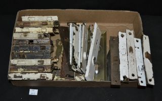 Thriftchi Vintage Salvage Door Lock & Key Hole Plates Hardware - photo