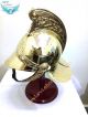 Antique Marine Solid Brass British Fireman Medival Helmet With Inner Liner Diving Helmets photo 4