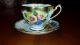Queen Anne England Pansies And Gold Guilded Tea Cup And Saucer Cups & Saucers photo 2