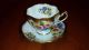 Queen Anne England Pansies And Gold Guilded Tea Cup And Saucer Cups & Saucers photo 3