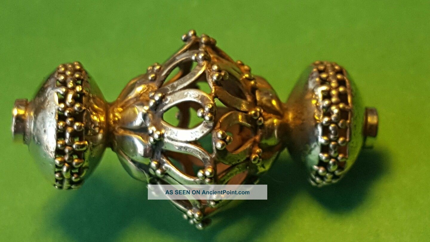 Massive Solid Gold Bead/pendant High Ct 5.  11 Grams Roman photo