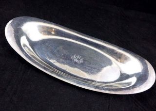 Gorham Sterling Silver 9170 Oval Bread Tray - Serving Dish 263g Mono photo