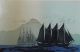 Large Elton Bennett Serigraph Print,  Trade Winds 4 - Masted Schooner Ships Other Maritime Antiques photo 2