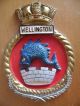 Naval Hmnzs Wellington (f69) 1980 ' S Crest Other Maritime Antiques photo 1
