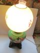 Gone With The Wind Lamp Floral Ball Shade Converted P & A Base 20 
