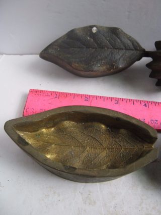 Four (4) Bronze Molds Millinery Silk Flowers,  Leaves,  Valente,  G.  Molla,  A.  F.  T. photo