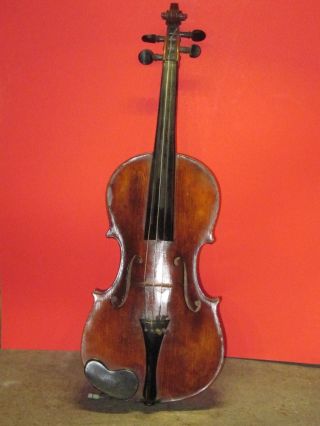 Old Antique Violin Unknown Maker With Extra Spare Parts photo
