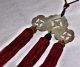 Antique Chinese Tibetan Mother Of Pearl Buddhist Amulet Temple Altar Nacre& Silk Amulets photo 11