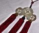 Antique Chinese Tibetan Mother Of Pearl Buddhist Amulet Temple Altar Nacre& Silk Amulets photo 11