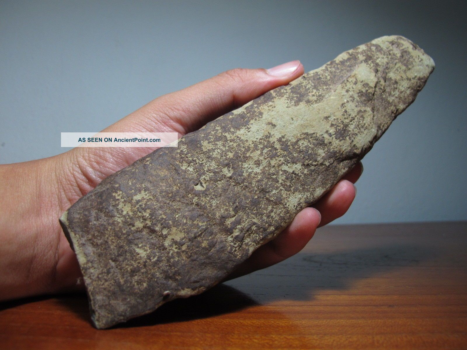 7.  3 Inch Rare Laos Paleolithic Hand Ax Adze Sand Stone Menhir Area [tm1] Neolithic & Paleolithic photo