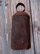 Old Vintage Metal Cow Bell Rusty Brown Country Farm Decor W Dong 7 