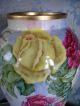 Limoges Vase; Delinieres & Co; Large Roses; Hand Painted; A E Sudder Vases photo 5
