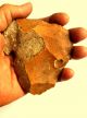 167 Gram Slim Hand Axe Scraper Neanderthal Paleolithic Tool Neolithic & Paleolithic photo 2