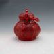 Chinese Collectable Red Resin Hand Carved Teapot&lid Teapots photo 1