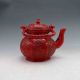 Chinese Collectable Red Resin Hand Carved Teapot&lid Teapots photo 2
