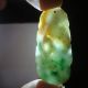 100 Natural Old Green Brown Yellow Jadeite Jade A Pendant Necklace Zodiac Snake Necklaces & Pendants photo 3