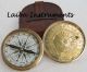 Vintage Compass W/leather Case Calender Compass Sundial Compass Nautical Compass Compasses photo 4