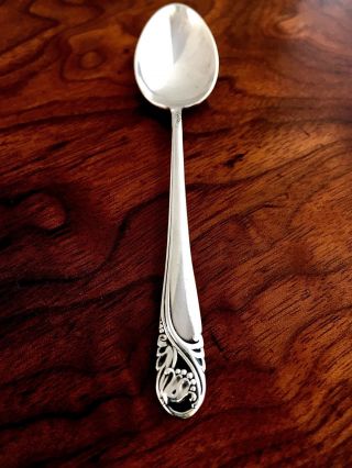 International Silver Sterling Silver Demitasse Spoon Spring Glory 1942 No Mono photo