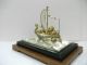 Silver Japanese Phoenix Treasure Ship.  287g/ 10.  10oz.  Japanese Antique Other Antique Sterling Silver photo 4