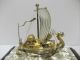 Silver Japanese Phoenix Treasure Ship.  287g/ 10.  10oz.  Japanese Antique Other Antique Sterling Silver photo 6