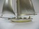 The Sailboat Of Sterling Of Japan.  107g/ 3.  77oz.  A Japanese Antique. Other Antique Sterling Silver photo 3