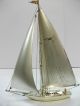 The Sailboat Of Sterling Of Japan.  107g/ 3.  77oz.  A Japanese Antique. Other Antique Sterling Silver photo 4