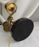 French Gilded Bronze Candlesticks Table Lamp/baroque Style/black Slate Base. Lamps photo 4