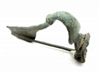 Roman Trumpet Type Brooch/fibula - Ancient Historical Artifact - D487 photo