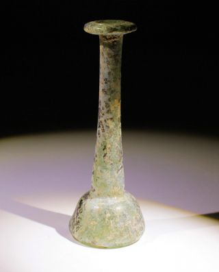 Ancient Roman Glass Bottle - Circa 2nd/3rd Ad - photo