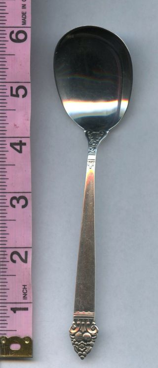 King Cedric Sugar Spoon By Oneida Sterling Silver Spoon 6 - 1/8 Inch photo